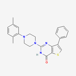 molecular formula C24H24N4OS B2620635 2-[4-(2,5-dimethylphenyl)piperazin-1-yl]-7-phenylthieno[3,2-d]pyrimidin-4(3H)-one CAS No. 1226438-64-7