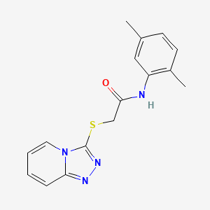molecular formula C16H16N4OS B2620640 N-(2,5-dimethylphenyl)-2-([1,2,4]triazolo[4,3-a]pyridin-3-ylsulfanyl)acetamide CAS No. 307511-39-3