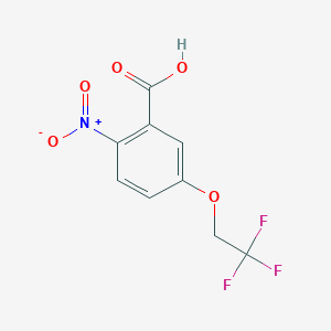 molecular formula C9H6F3NO5 B2620644 2-Nitro-5-(2,2,2-trifluoroethoxy)benzoic acid CAS No. 954580-07-5