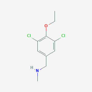 molecular formula C10H13Cl2NO B262065 N-(3,5-dichloro-4-ethoxybenzyl)-N-methylamine 