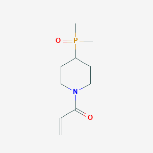 molecular formula C10H18NO2P B2620658 1-(4-Dimethylphosphorylpiperidin-1-yl)prop-2-en-1-one CAS No. 2361641-43-0