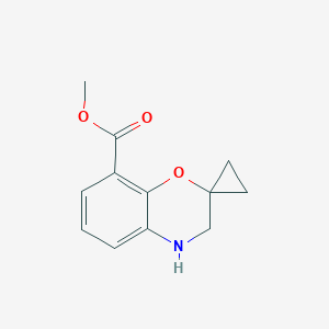 molecular formula C12H13NO3 B2620680 Methyl spiro[3,4-dihydro-1,4-benzoxazine-2,1'-cyclopropane]-8-carboxylate CAS No. 2375270-22-5