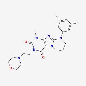 9-(3,5-dimethylphenyl)-1-methyl-3-(2-morpholin-4-ylethyl)-7,8-dihydro-6H-purino[7,8-a]pyrimidine-2,4-dione