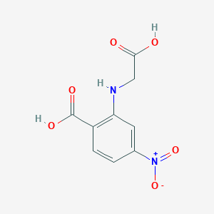 molecular formula C9H8N2O6 B2620712 2-(Carboxymethylamino)-4-nitrobenzoic acid CAS No. 108302-73-4