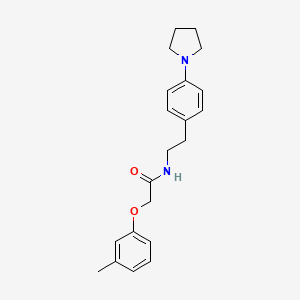 N-(4-(pyrrolidin-1-yl)phenethyl)-2-(m-tolyloxy)acetamide