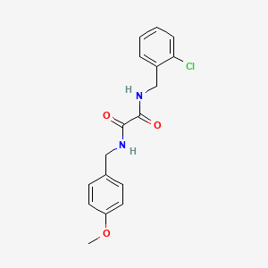 N'-[(2-chlorophenyl)methyl]-N-[(4-methoxyphenyl)methyl]oxamide