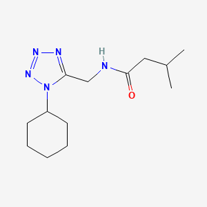 N-((1-cyclohexyl-1H-tetrazol-5-yl)methyl)-3-methylbutanamide
