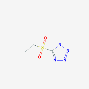 molecular formula C4H8N4O2S B262074 5-(ethylsulfonyl)-1-methyl-1H-tetrazole 