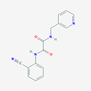 molecular formula C15H12N4O2 B2620766 N1-(2-cyanophenyl)-N2-(pyridin-3-ylmethyl)oxalamide CAS No. 898350-13-5