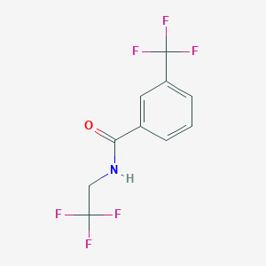 molecular formula C10H7F6NO B2620772 N-(2,2,2-Trifluoroethyl)-3-(trifluoromethyl)benzamide CAS No. 1519398-77-6