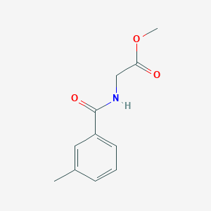 molecular formula C11H13NO3 B2620779 Methyl 2-[(3-methylbenzoyl)amino]acetate CAS No. 1208-15-7