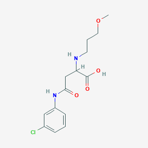 4-((3-Chlorophenyl)amino)-2-((3-methoxypropyl)amino)-4-oxobutanoic acid