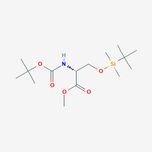 (R)-Methyl 2-((tert-butoxycarbonyl)amino)-3-((tert-butyldimethylsilyl)oxy)propanoate