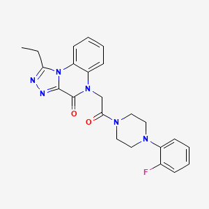 1-ethyl-5-{2-[4-(2-fluorophenyl)piperazin-1-yl]-2-oxoethyl}[1,2,4]triazolo[4,3-a]quinoxalin-4(5H)-one