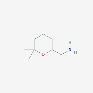 molecular formula C8H17NO B2620821 (6,6-Dimethyloxan-2-yl)methanamine CAS No. 1859276-90-6