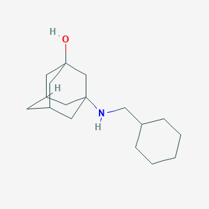 molecular formula C17H29NO B262084 3-[(Cyclohexylmethyl)amino]-1-adamantanol 