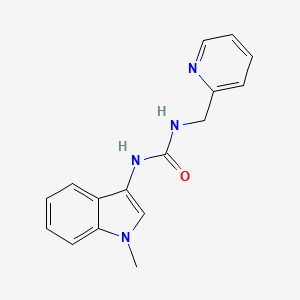 molecular formula C16H16N4O B2620848 1-(1-methyl-1H-indol-3-yl)-3-(pyridin-2-ylmethyl)urea CAS No. 899947-20-7