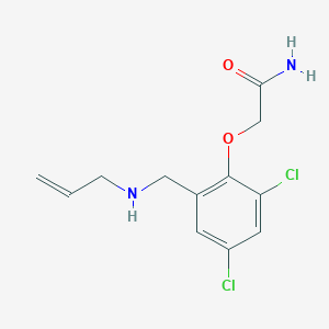 molecular formula C12H14Cl2N2O2 B262085 2-{2-[(Allylamino)methyl]-4,6-dichlorophenoxy}acetamide 