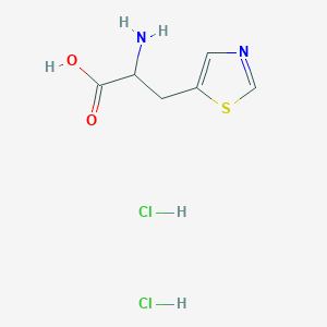 molecular formula C6H10Cl2N2O2S B2620851 2-Amino-3-(1,3-thiazol-5-yl)propanoic acid dihydrochloride CAS No. 2089255-33-2