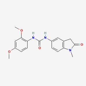 molecular formula C18H19N3O4 B2620864 1-(2,4-Dimethoxyphenyl)-3-(1-methyl-2-oxoindolin-5-yl)urea CAS No. 1170474-80-2