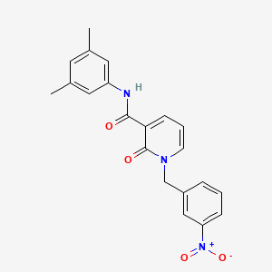 molecular formula C21H19N3O4 B2620892 N-(3,5-dimethylphenyl)-1-(3-nitrobenzyl)-2-oxo-1,2-dihydropyridine-3-carboxamide CAS No. 899970-09-3