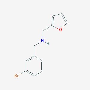 molecular formula C12H12BrNO B262090 1-(3-bromophenyl)-N-(furan-2-ylmethyl)methanamine 