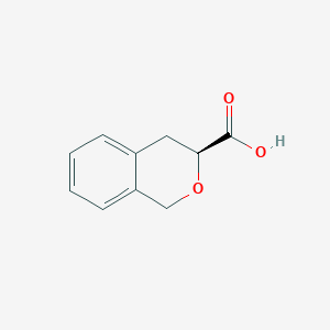 molecular formula C10H10O3 B2620913 (3S)-3,4-dihydro-1H-2-benzopyran-3-carboxylic acid CAS No. 156468-91-6