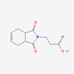 molecular formula C11H13NO4 B2620914 3-(1,3-dioxo-2,3,3a,4,7,7a-hexahydro-1H-isoindol-2-yl)propanoic acid CAS No. 78394-45-3