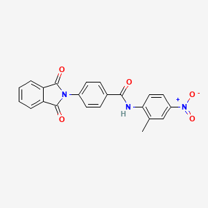 molecular formula C22H15N3O5 B2620944 4-(1,3-dioxoisoindol-2-yl)-N-(2-methyl-4-nitrophenyl)benzamide CAS No. 449178-99-8