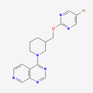 4-[3-[(5-Bromopyrimidin-2-yl)oxymethyl]piperidin-1-yl]pyrido[3,4-d]pyrimidine