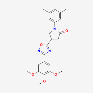 1-(3,5-Dimethylphenyl)-4-(3-(3,4,5-trimethoxyphenyl)-1,2,4-oxadiazol-5-yl)pyrrolidin-2-one
