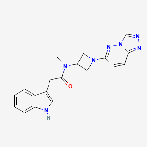 molecular formula C19H19N7O B2620996 2-(1H-indol-3-yl)-N-methyl-N-(1-{[1,2,4]triazolo[4,3-b]pyridazin-6-yl}azetidin-3-yl)acetamide CAS No. 2197499-07-1