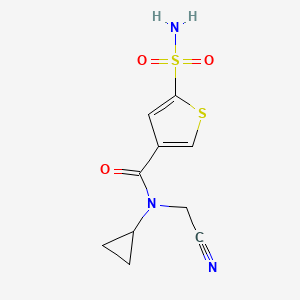 N-(Cyanomethyl)-N-cyclopropyl-5-sulfamoylthiophene-3-carboxamide