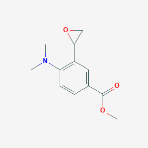 molecular formula C12H15NO3 B2621005 Methyl 4-(dimethylamino)-3-(oxiran-2-yl)benzoate CAS No. 2248336-40-3