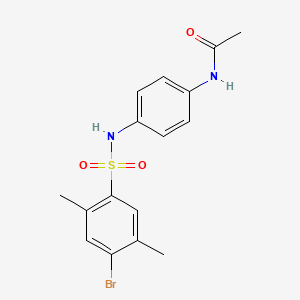 N-[4-[(4-Bromo-2,5-dimethylphenyl)sulfonylamino]phenyl]acetamide