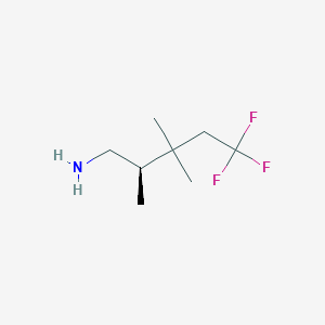 (2R)-5,5,5-Trifluoro-2,3,3-trimethylpentan-1-amine