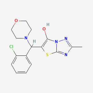 5-((2-Chlorophenyl)(morpholino)methyl)-2-methylthiazolo[3,2-b][1,2,4]triazol-6-ol