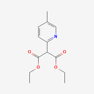 molecular formula C13H17NO4 B2621028 Diethyl 2-(5-methylpyridin-2-yl)malonate CAS No. 896107-31-6