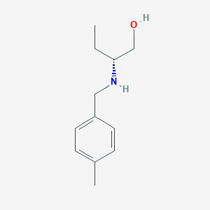 molecular formula C12H19NO B262104 (2R)-2-[(4-methylphenyl)methylamino]butan-1-ol 