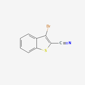 molecular formula C9H4BrNS B2621043 3-Bromobenzo[b]thiophene-2-carbonitrile CAS No. 55810-82-7
