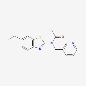 molecular formula C17H17N3OS B2621046 N-(6-ethylbenzo[d]thiazol-2-yl)-N-(pyridin-3-ylmethyl)acetamide CAS No. 895026-70-7