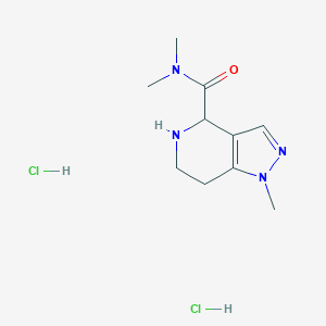 N,N,1-Trimethyl-4,5,6,7-tetrahydropyrazolo[4,3-c]pyridine-4-carboxamide;dihydrochloride