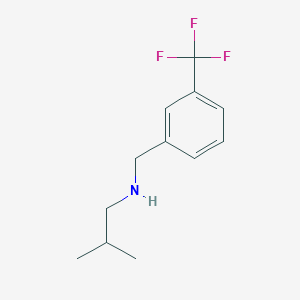 molecular formula C12H16F3N B2621048 (2-Methylpropyl)({[3-(trifluoromethyl)phenyl]methyl})amine CAS No. 912291-11-3