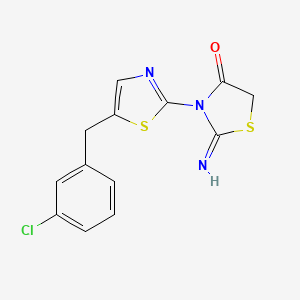 3-(5-(3-Chlorobenzyl)thiazol-2-yl)-2-iminothiazolidin-4-one