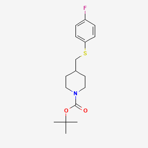 tert-Butyl 4-(((4-fluorophenyl)thio)methyl)piperidine-1-carboxylate