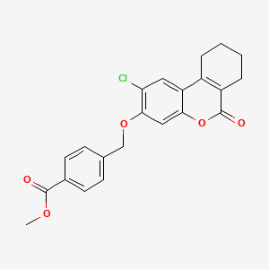 methyl 4-{[(2-chloro-6-oxo-7,8,9,10-tetrahydro-6H-benzo[c]chromen-3-yl)oxy]methyl}benzoate