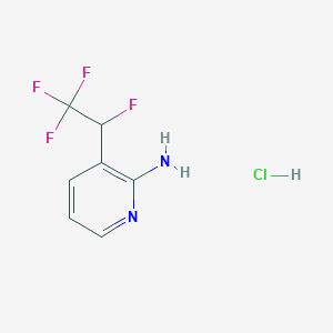 3-(1,2,2,2-Tetrafluoroethyl)pyridin-2-amine;hydrochloride