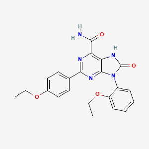 9-(2-ethoxyphenyl)-2-(4-ethoxyphenyl)-8-oxo-8,9-dihydro-7H-purine-6-carboxamide