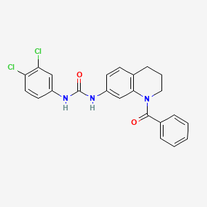 1-(1-Benzoyl-1,2,3,4-tetrahydroquinolin-7-yl)-3-(3,4-dichlorophenyl)urea