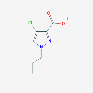molecular formula C7H9ClN2O2 B2621111 4-Chloro-1-propyl-1H-pyrazole-3-carboxylic acid CAS No. 957242-29-4